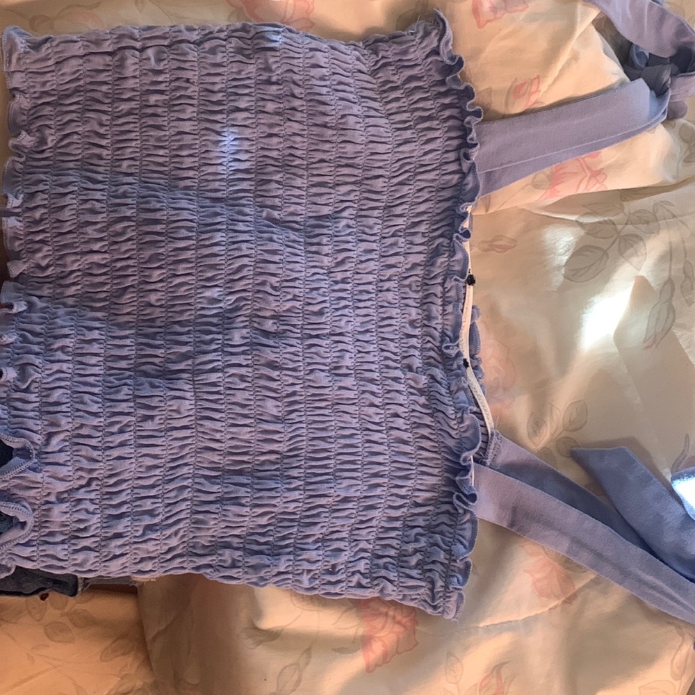 Tie at shoulder tube top